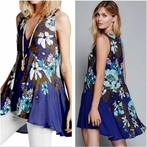 Free People Navy Tunic Dress